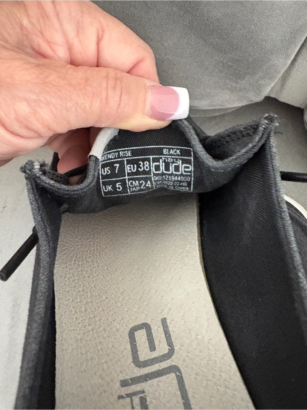 Hey Dude Women’s Black Canvas Slip-On Loafers - Picture 8 of 9